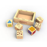 BeginAgain Art Dice Drawing Game 6pc