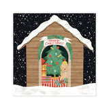 Up With Paper Pop-up Christmas Card, Puppy Gift Exchange