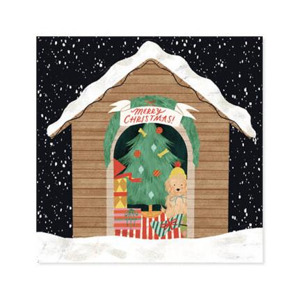 Up With Paper Pop-up Christmas Card, Puppy Gift Exchange