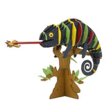 Fridolin 3D Animals Paper Model - Colourful Chameleon