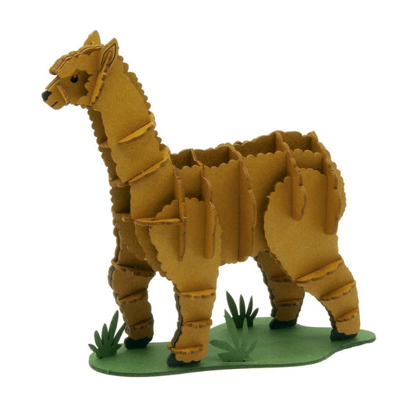 Fridolin 3D Animals Paper Model - Alpaca