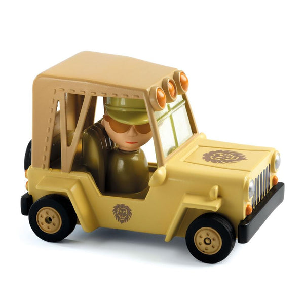 Djeco Crazy Motors Toy Car - Lion Safari