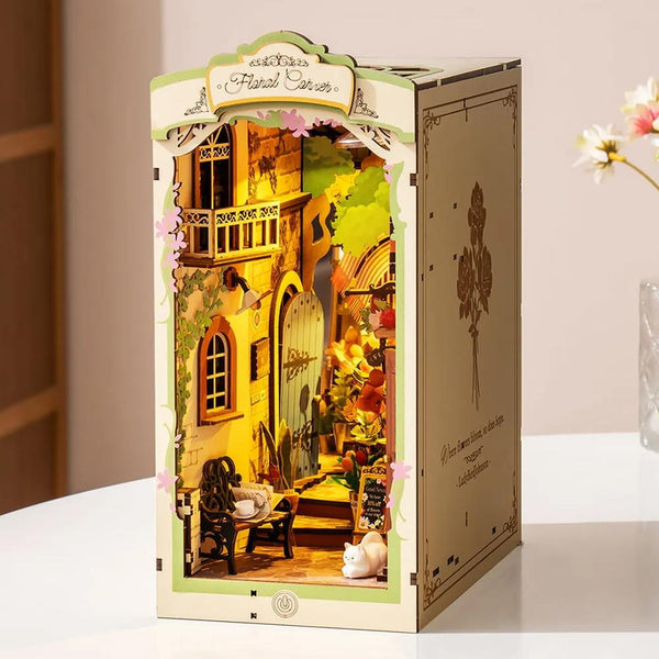 Robotime Rolife DIY Mini Book Nook Kit - Floral Corner