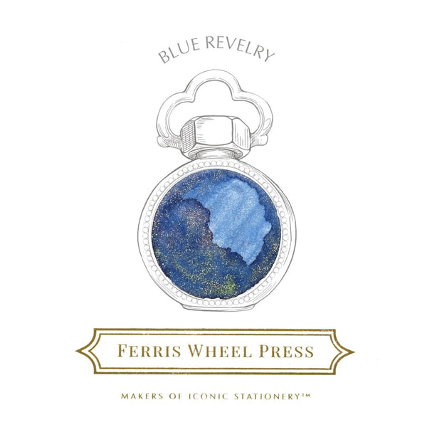 Ferris Wheel Press Bottled Ink - 38ml Limited Edition Blue Revelry