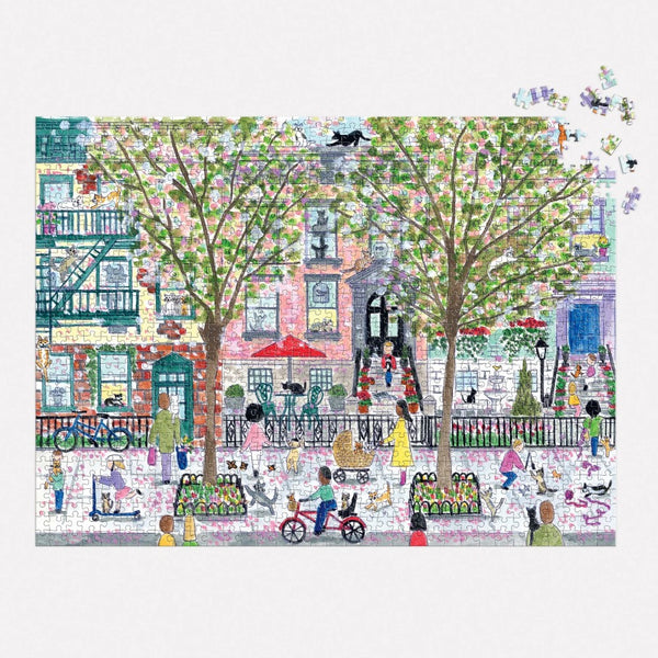 Galison 1000pc Puzzle - Michael Storrings Cats in the City