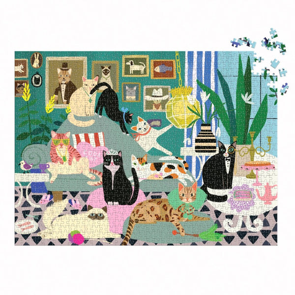Galison 1000pc Puzzle - Glamour Cats