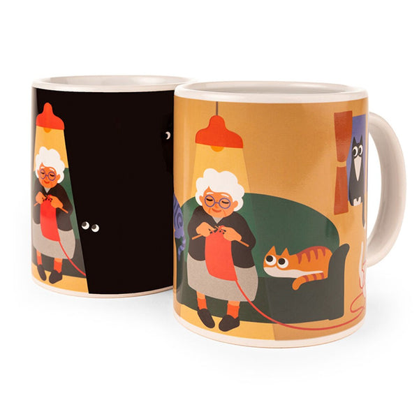 Kikkerland Morph Mug 11oz Cat Lady