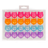 Kikkerland Reusable Cat Ice Cubes 24pk