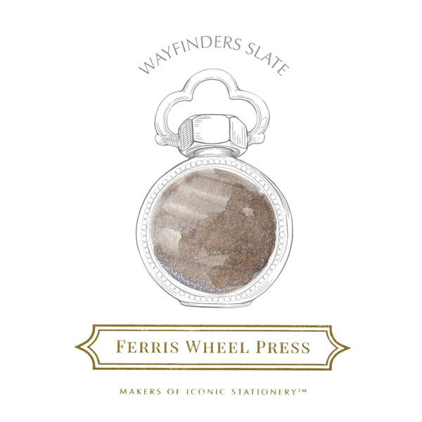 Ferris Wheel Press Bottled Ink - 38ml Wayfinders Slate