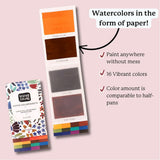 Viviva Colors Colorsheets Watercolour Set - Original 16 Colours