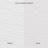 Etchr 100% Cotton Mixed Media Sketchbook, A4 Landscape, Cold Pressed