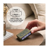 Lexon Flip Reversible LCD Alarm Clock - Mini, Orange