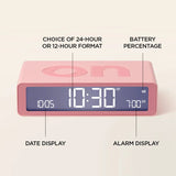 Lexon Flip Reversible LCD Alarm Clock - Mini, Orange