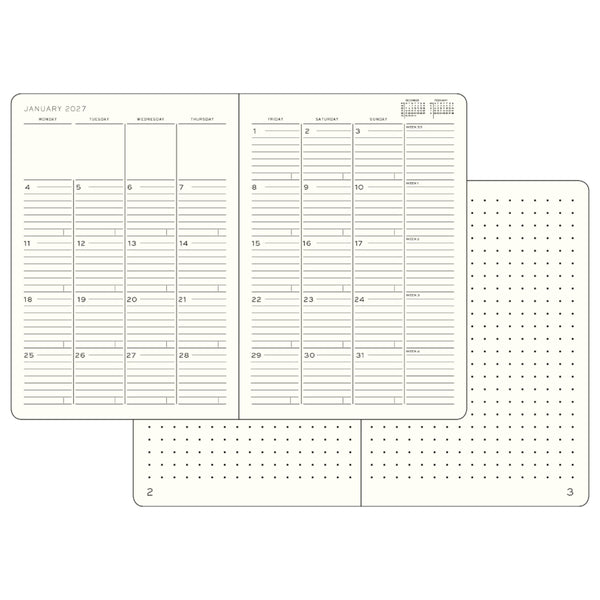 Leuchtturm1917 2027 Agenda - Monthly, B6+ Paperback, Forest Green