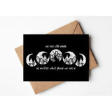 Mountain Mornings Greeting Card - Moon Phase, Blank Inside
