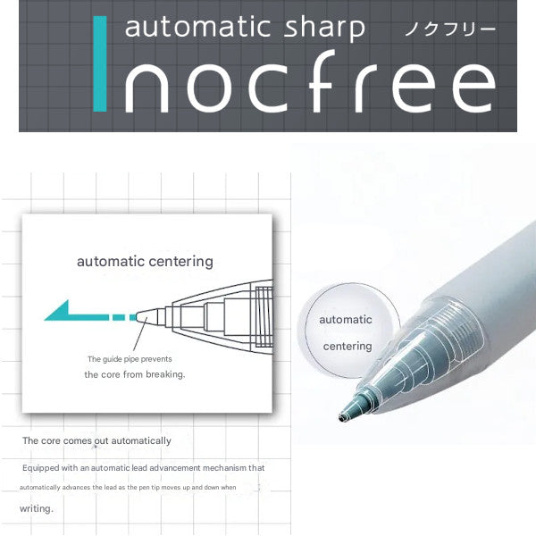 Bandai-Namco Sun-Star NocFree Automatic Sharp Mechanical Pencil 0.5mm White