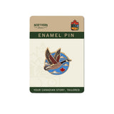 Northern Icons Canada Enamel Pin – Canada Goose In Flight Souvenir Gift