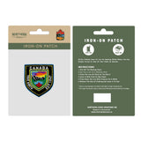 Northern Icons Canada Iron-On Embroidery Patch - Canada Shield True North Est 1867