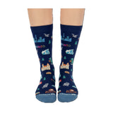 Northern Icons Canada Cotton Crew Socks - Toronto Canada City Graphic Travel Souvenir&nbsp;