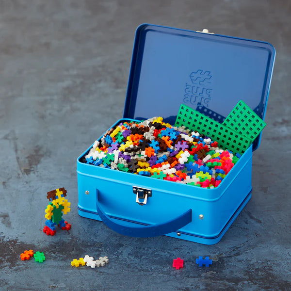 Plus-Plus Take-Along Builder Box - 600 Pieces Basic w/ Neon