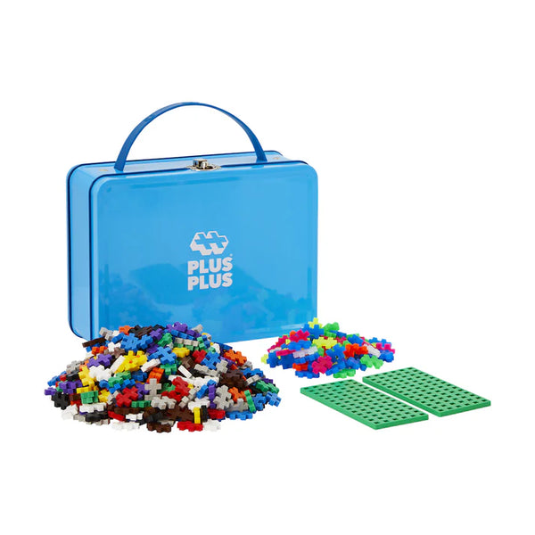 Plus-Plus Take-Along Builder Box - 600 Pieces Basic w/ Neon