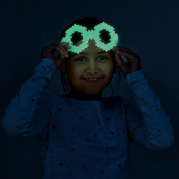 Plus-Plus Learn To Build Glow-In-The-Dark 500-piece Building Block Set