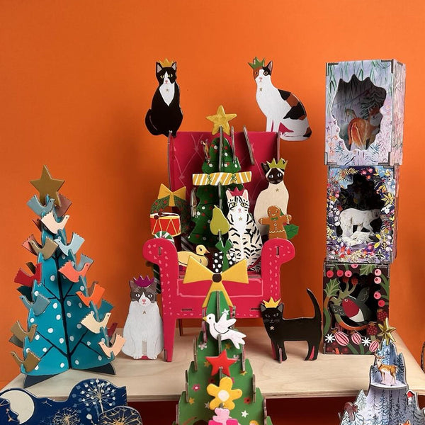 Roger la Borde Pop & Slot 3D Advent Calendar - Cosy Cats