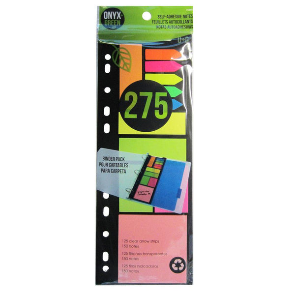 Onyx & Green Sticky Note Set 275pk