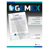 Gemex Sheet Protectors - Letter Size, Ultra-Clear