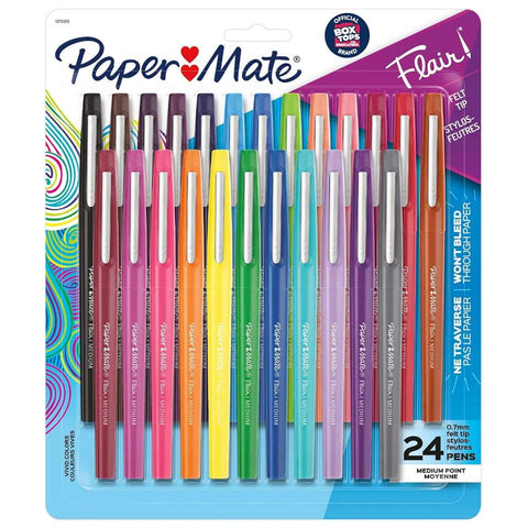Paper Mate Flair Felt Tip Pens 0.7mm Medium 24pk