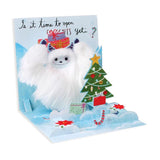 Up With Paper Pop-up Christmas Card - Presents Yeti