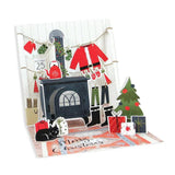 Up With Paper Pop-up Greeting Card, Cozy Christmas