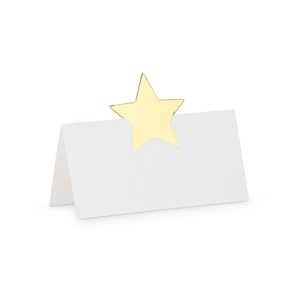 Abbott Placecards 12pk Gold Star
