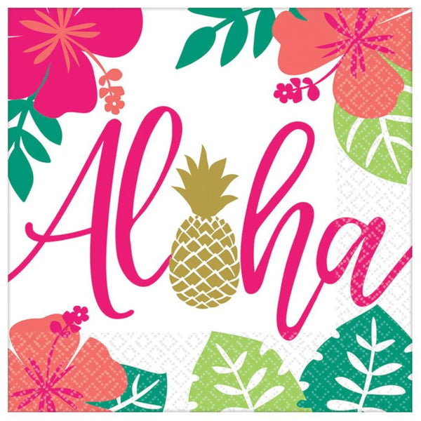 Amscan Lunch Napkins 16pk - Aloha