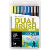 Tombow Dual Brush Pen Set 10pk Landscape