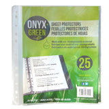 Onyx & Green Sheet Protectors 25pk