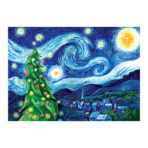 Allport Editions Boxed Holiday Cards 12pk Starry Night