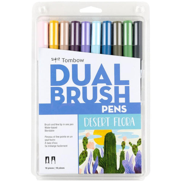 Tombow Dual Brush Pen Set 10pk Desert Flora