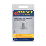 Super Magnets Neodymium Disc Magnets 6pk