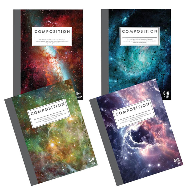 Onyx & Green Composition Book, Assorted