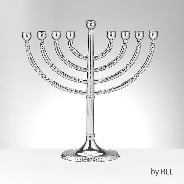 Rite Lite Classic Elegance Menorah with Hammered Accents