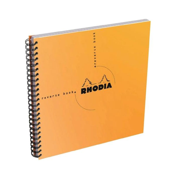 Rhodia Reverse Book Coilbound Dotgrid Notebook - Orange