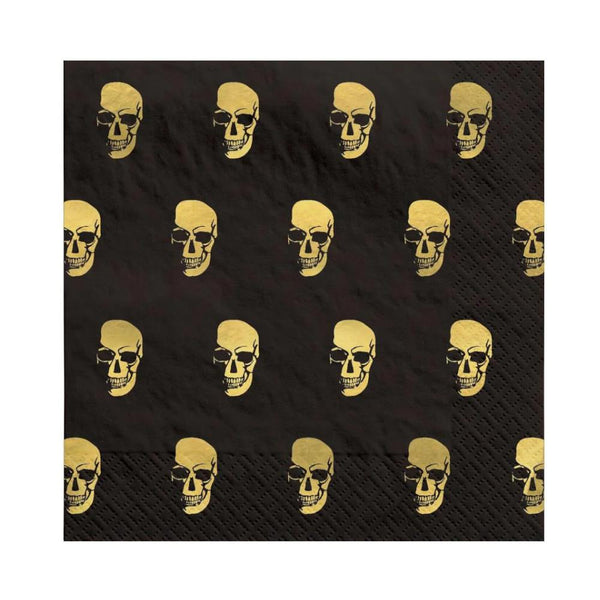 Amscan Beverage Napkins 16pk Glam Boneyard