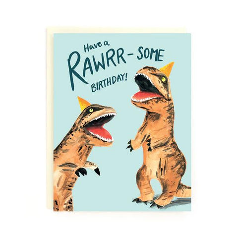 The Paperhood Greeting Card - Birthday Dinosaurs