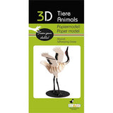 Fridolin 3D Animals Paper Model - Whooping Crane