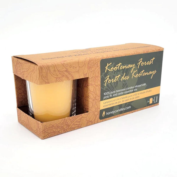 Honey Candles Naturally Scented Candles 3pk - Kootenay Forest