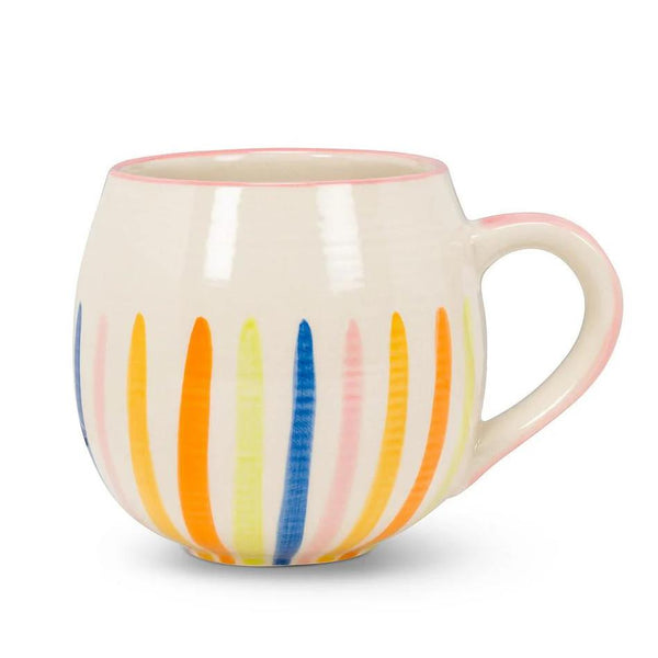 Abbott Stoneware Mug 16oz Colourful Lines