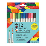 Bright Stripes iHeartArt 12pk Fabric Markers