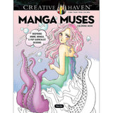 Creative Haven Colouring Book - Manga Muses