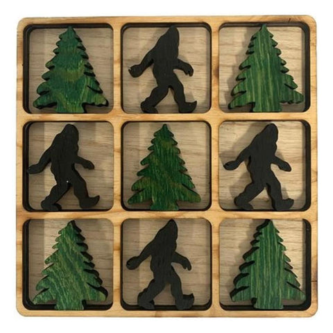 Trees & Bigfoot Tic Tac Toe Game